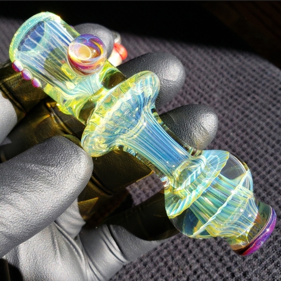Blow Fish Glass Other - Silver/Gold Fumed Chillum